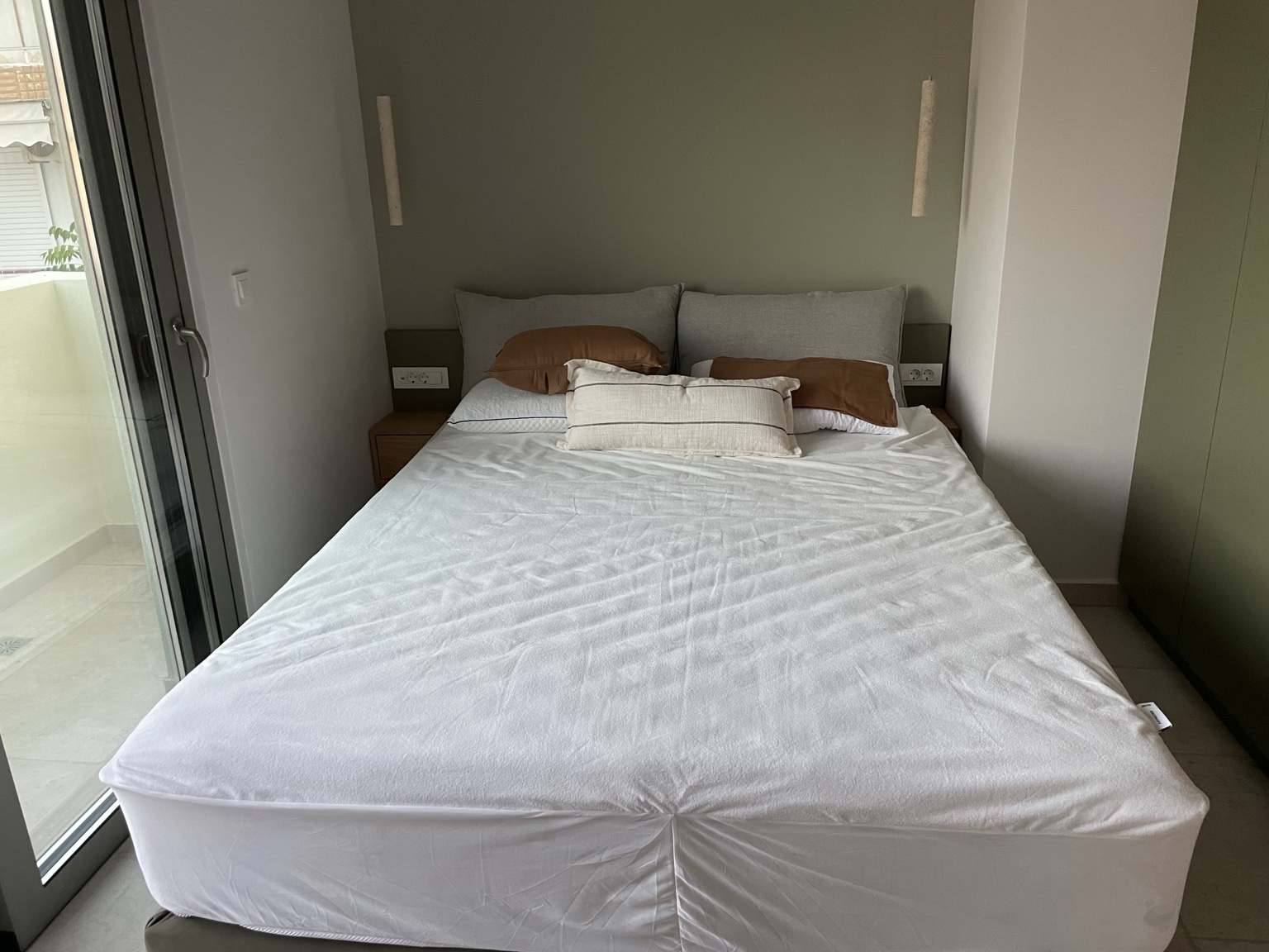 Olive apartment bedroom